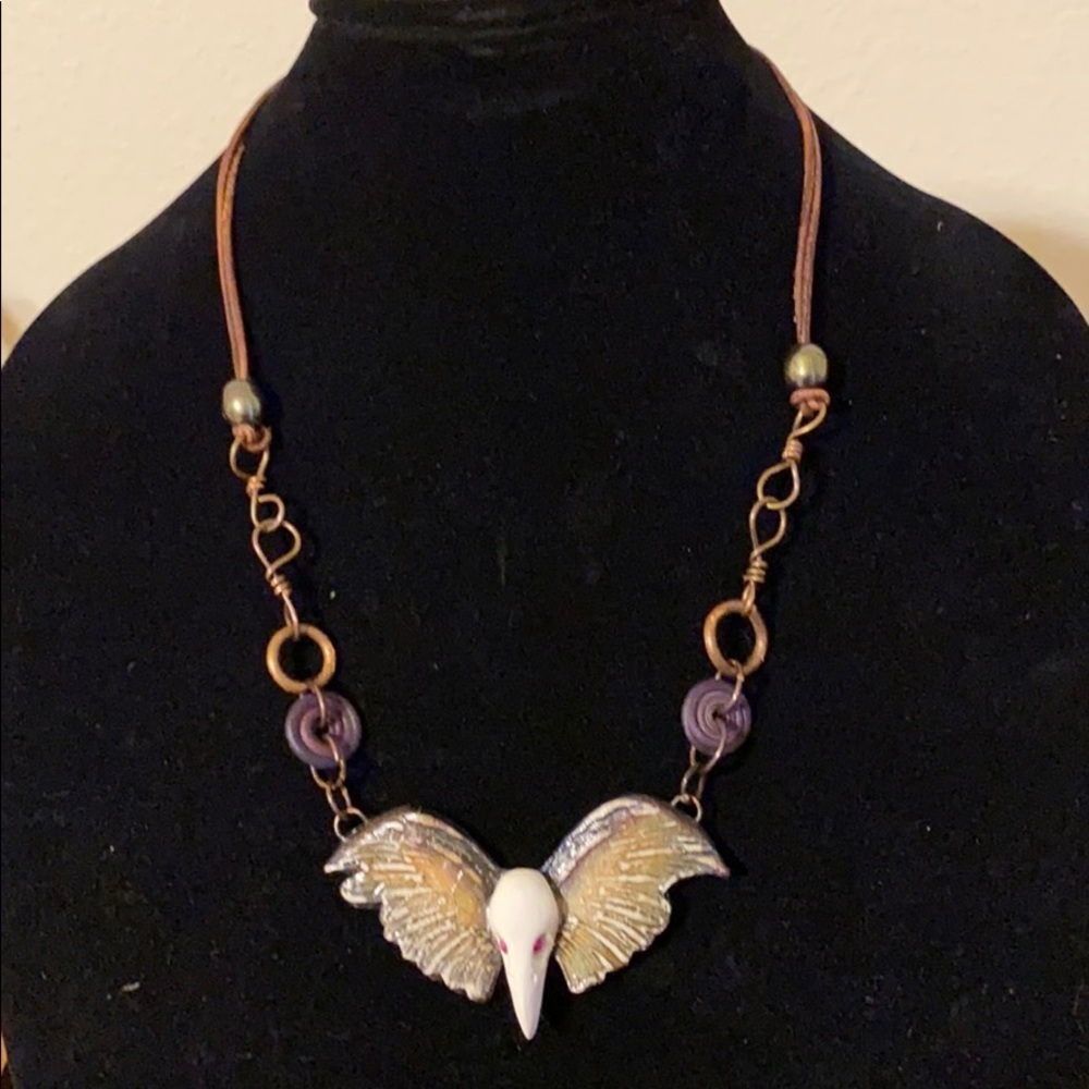 Goth raven skull angel - Picture 1 of 9